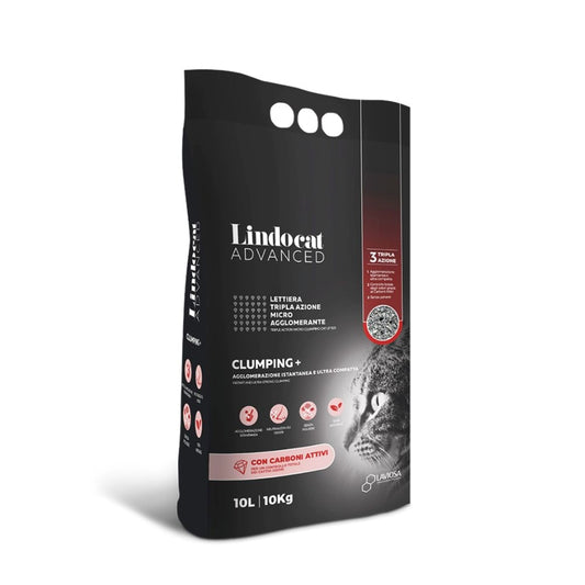 Lindo Cat Advanced Bentonite Sand with Carbon Grain 10L