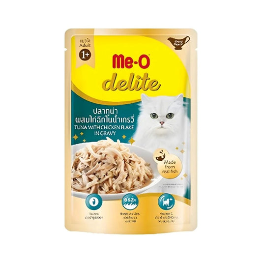 Meo Wet Cat Food Tuna and Chicken in Gravy for Adult Cats 70 g