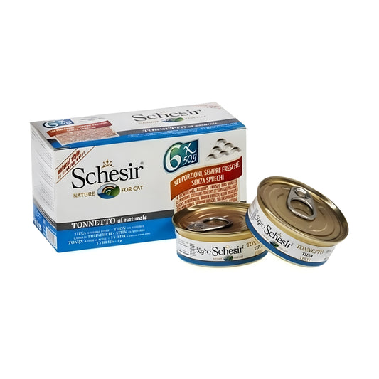 Schesir Wet Cat Food, Tuna in broth 6*50 g