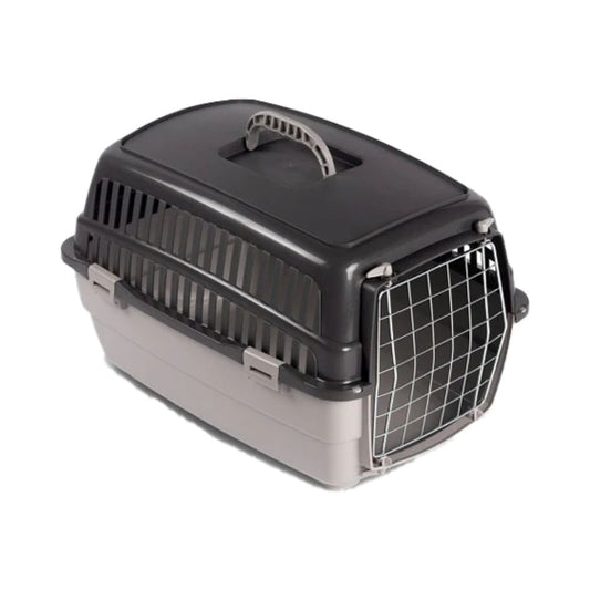 MPS Carrier for Cats and Dogs, Plastic, Metal Door