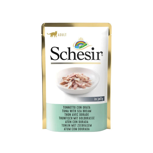 Schesir wet cat food tuna and bream in Broth 85 g