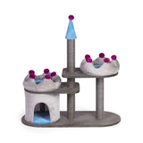 Kitty Power Paws Cat Scratcher with 2 Beds and Castle House