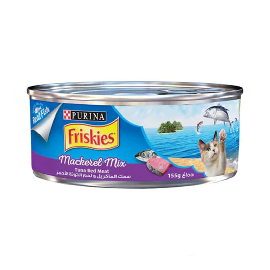 Purina Friskies Wet Food For Adult Cats, Maceral And Red Meat Tuna 155 g