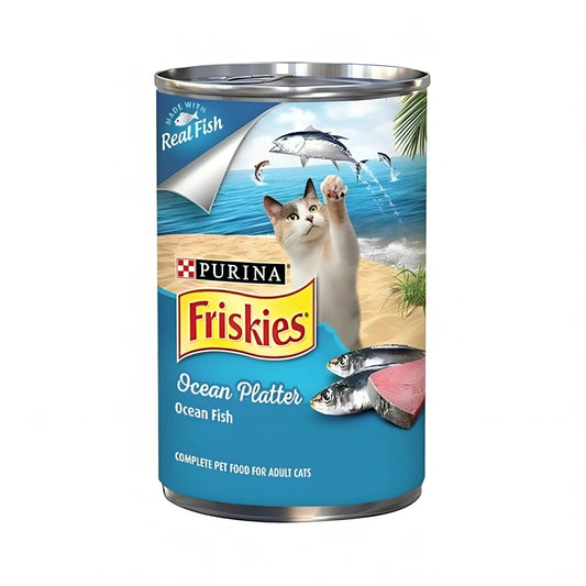 Purina Friskies Wet Food For Adult Cats, Sardines And Red Meat Tuna Flavor, 400g