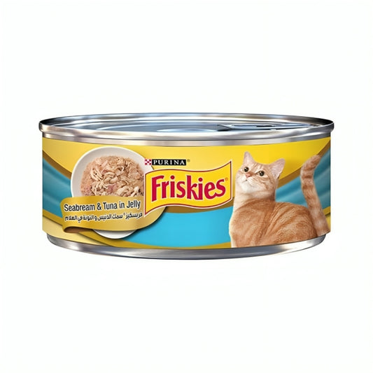 Purina Friskies Wet Food For Cats sea ​​bream and tuna in Jelly 155 g