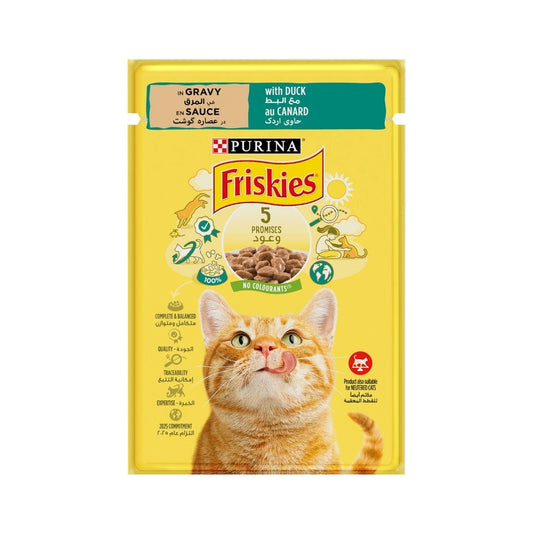 Purina Friskies Cat Wet Food, Duck In Gravy 85 g