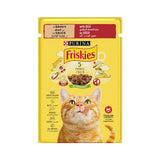 Purina Friskies Cat Wet Food, Beef In Gravy 85 g