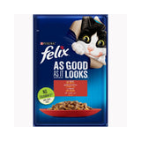 Purina Felix Wet Food For Cats Beef in Jelly 85 g