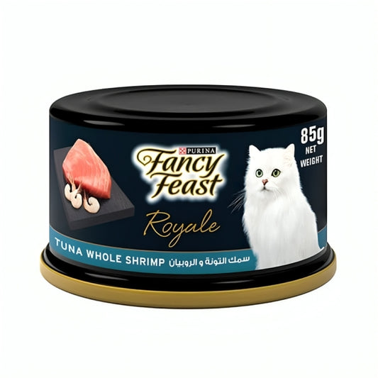 Purina Fancy Feast Royal Wet Cat Food, Tuna Whole Shrimp 85 g