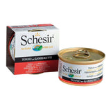 Schesir tuna and shrimp wet food for cats 85 g