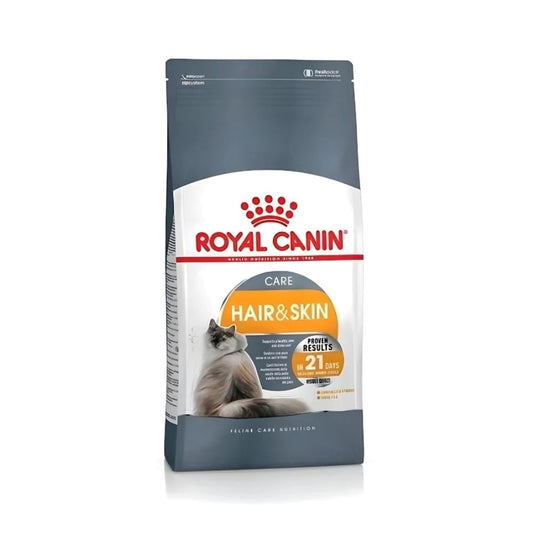 Royal Canin cat dry food, hair and skin care