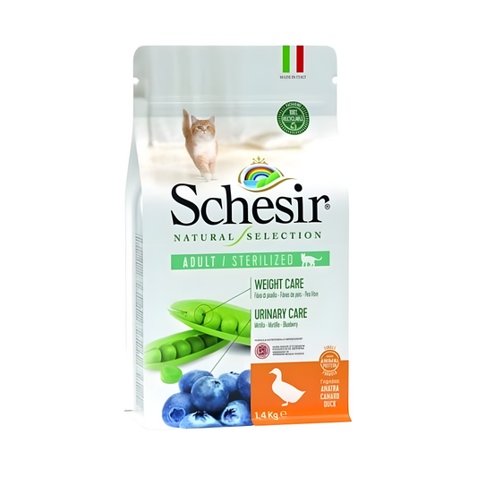 Schesir Dry food for sterilized adult cats with duck 