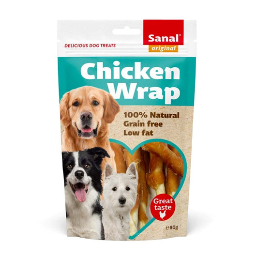 Sanal Dog Treats Chicken Wraps 80g