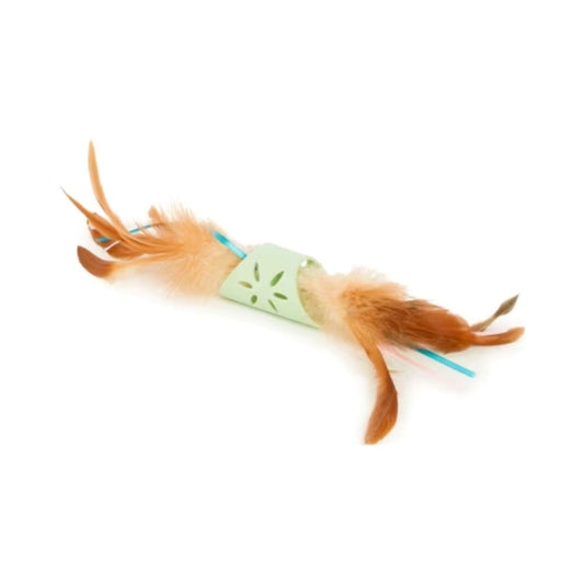 Smartykat Flutter Roller Cat Toy with Feathers