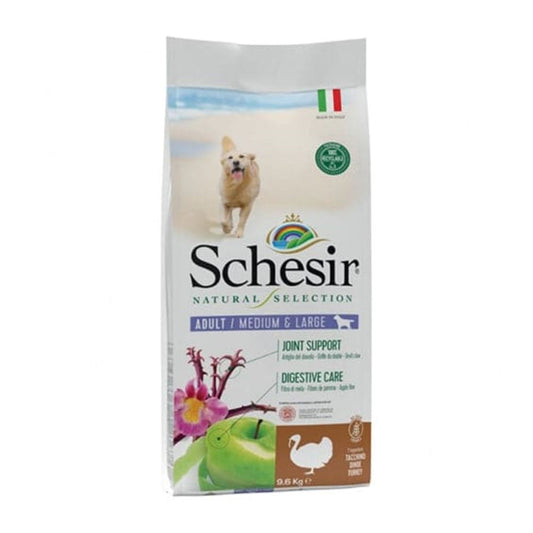 Schesir Dry Food For Medium and Large Breeds Adult Dogs With Turkey