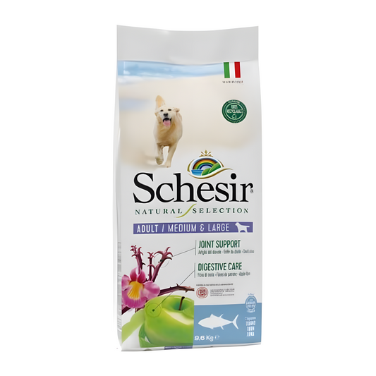 Schesir Dry Food For Medium and Large Breeds Adult Dogs With Tuna