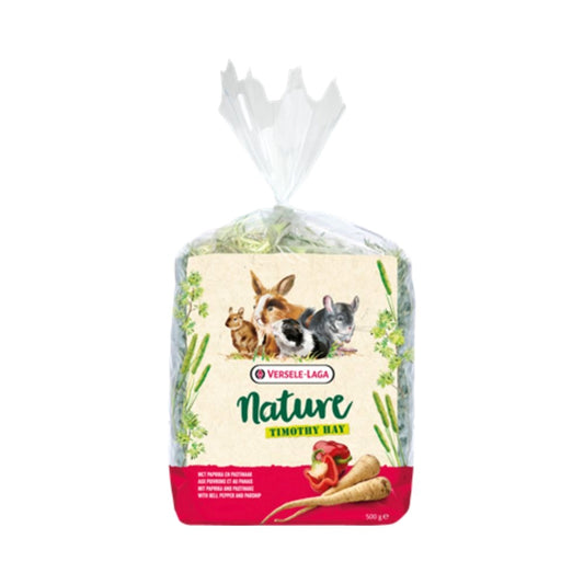 Versele Laga Nature Timothy Hay with pepper and white carrots for rabbits 500 g