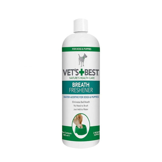 Vet's Best Mouthwash for dogs to improve bad breath with mint and clove 500 ml