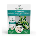 Vet's Best Dental and oral care spray for dogs with ball and rope toy