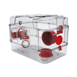 Zolux Rody cage for rodents, one floor, red color