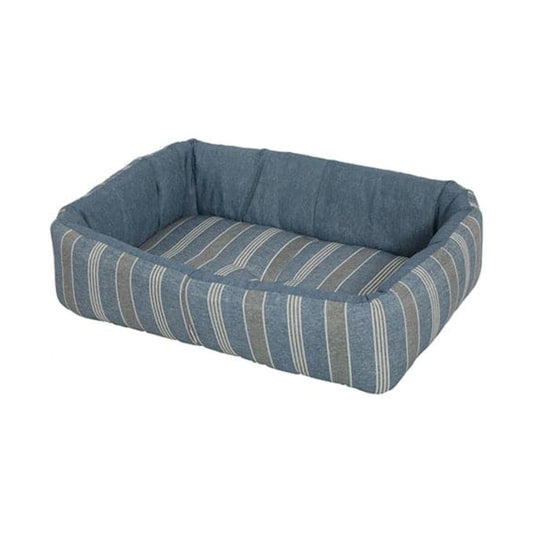 Zolux Rectangular bed for cats, striped blue color