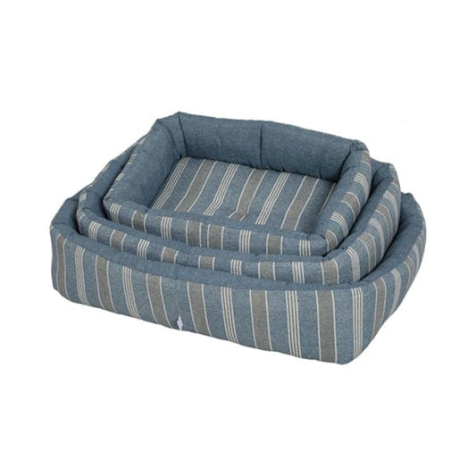 Zolux Rectangular bed for cats, striped blue color