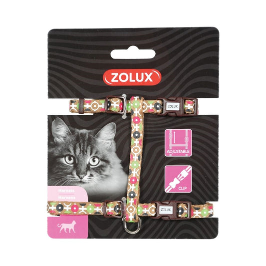 Zolux Harness for Cats, Nylon, chocolate