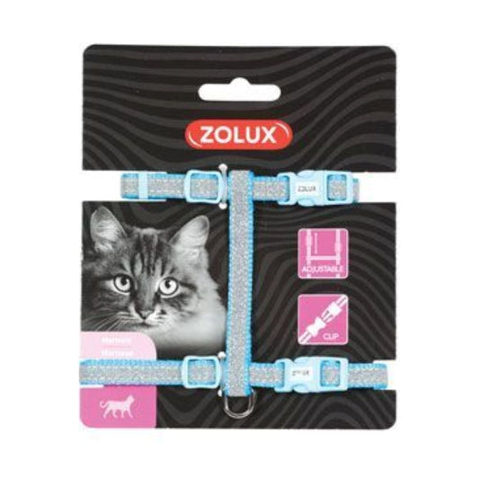 Zolux Harness for Cats, Nylon, bright blue