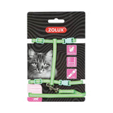 Zolux blue harness with leash for cats, Green