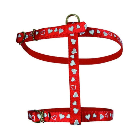 Zolux Nylon Harness For Cats Red Heart 10 mm