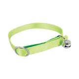 Zolux green nylon collar with bell