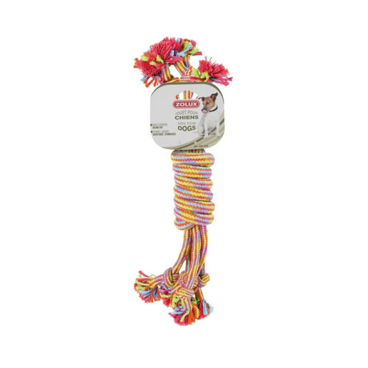 Zolux Dog Chew Toy Rope with Colorful Knot 35 cm