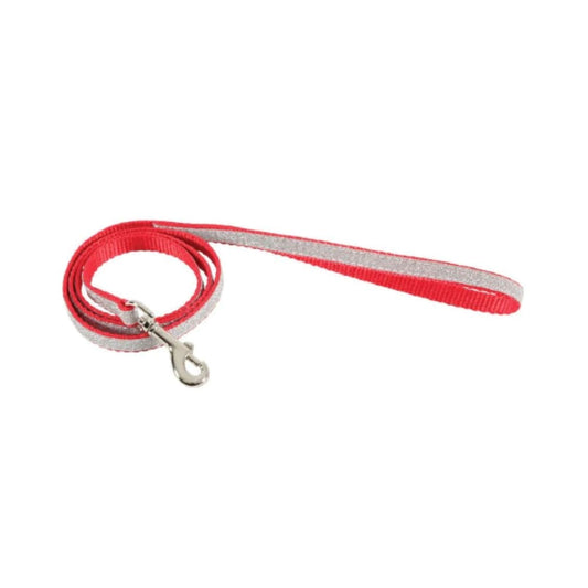 Zolux Leash, Shiny Nylon - Red