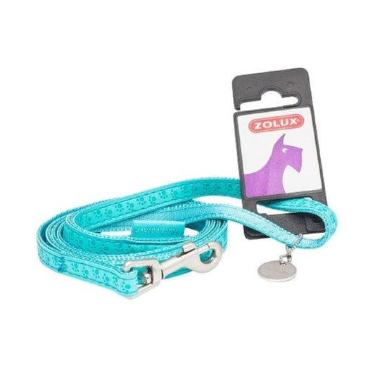 Zolux Tarpaulin Leather Dog Harness 1.2m - 20mm Turquoise