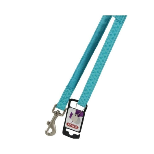 Zolux Tarpaulin Leather Dog Harness 1.2m - 25mm Turquoise