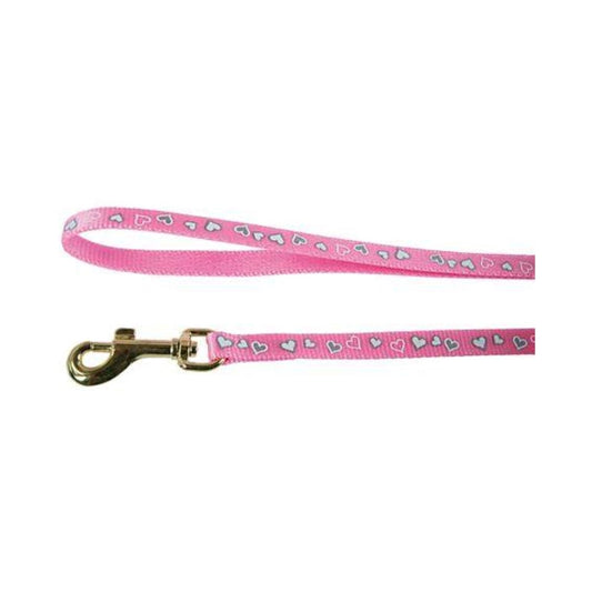 Zolux Pink Hearts Cat Leash