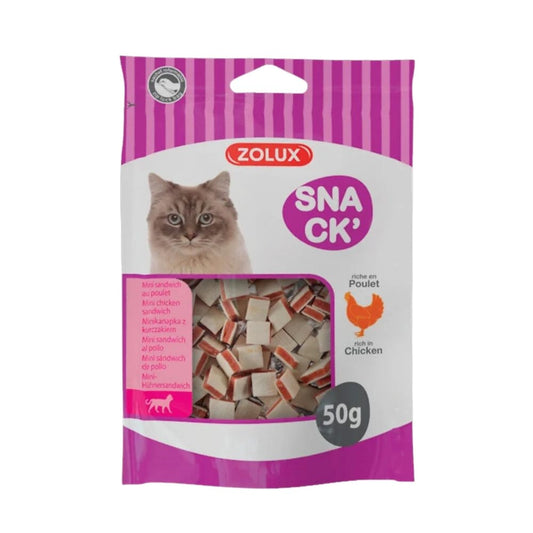 Zolux Cat Treats Chicken Flavor Sandwich 50g