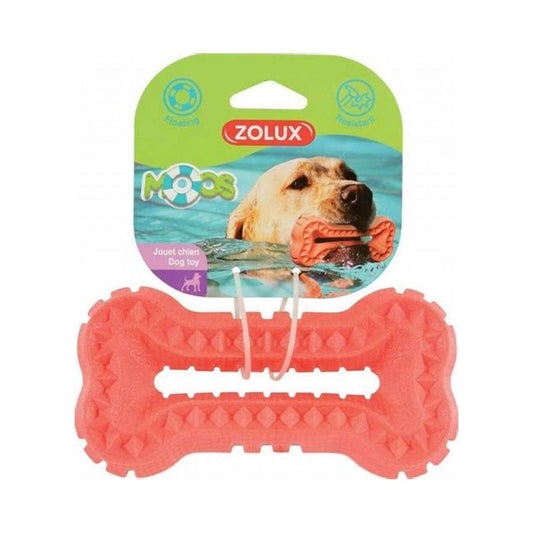 Zolux Mouse Toy, Silicone, Bone Shape, Pink, 16 cm