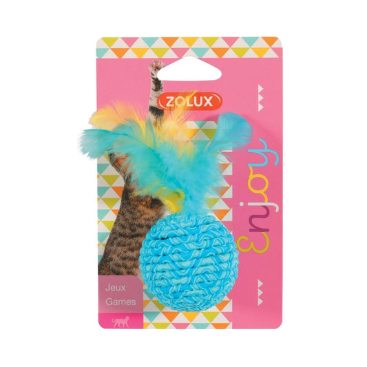 Zolux Enjoy Ball with feathers for cats