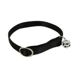 Zolux nylon black collar with bell