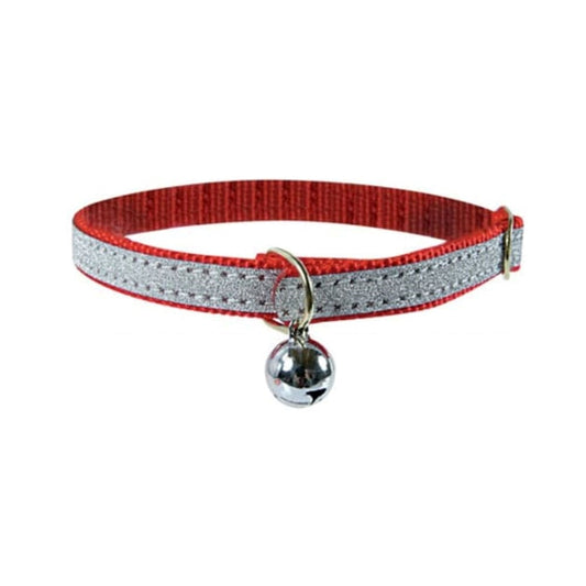 Zolux Nylon Shiny Red Collar with Bell