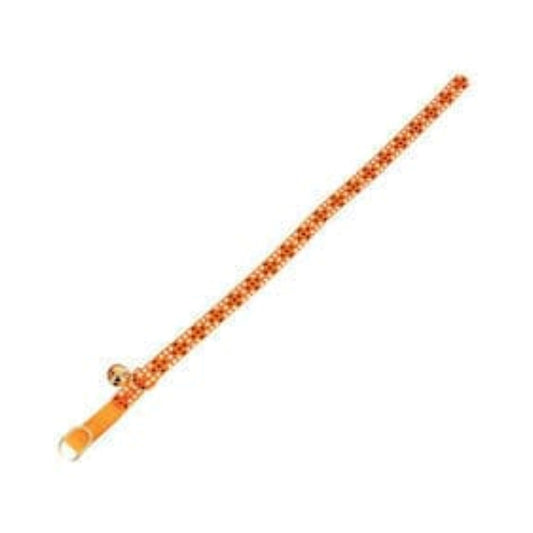 Zolux nylon orange dotted collar with bell