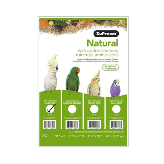 Zupreem Natural Food for large birds and parrots