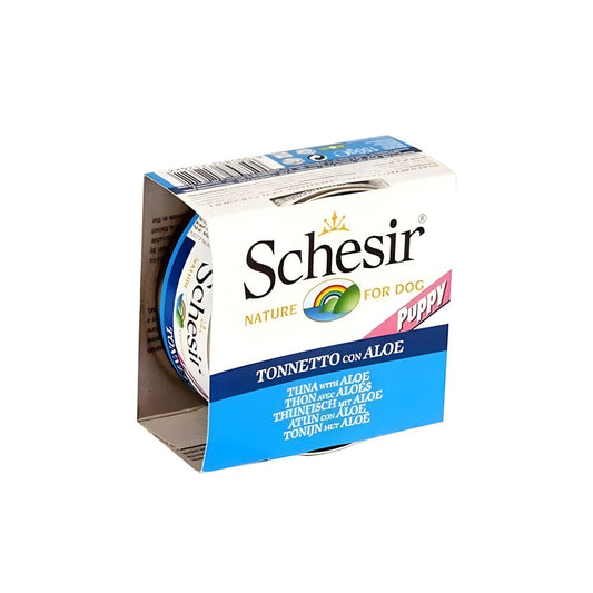 Schesir Wet Puppy Food, Tuna With Aloe Vera 150 g