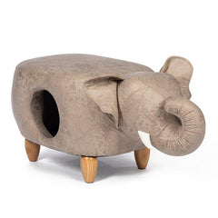 كيتي باور باوز بيت للقطط شكل فيل لون رمادي | متجر باندا.
