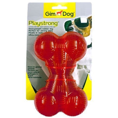 جيم دوق العاب كلاب شكل عظمة ربل لون أحمر 14 سم | متجر باندا.