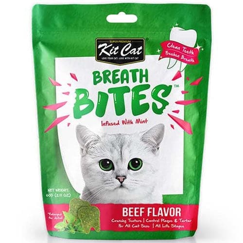 كت كات بريث بايتس نعناع مكافات قطط مكمل غذائي نكهة اللحم البقري 60 جرام