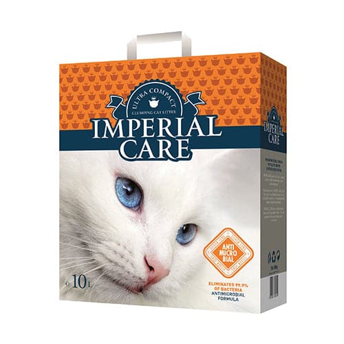 امبريال كير رمل قطط تكتل عالي مع حبيبات فضية مضادة للميكروبات 10 لتر | متجر باندا.