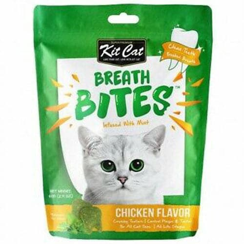 كت كات بريث بايتس نعناع مكافات قطط مكمل غذائي نكهة الدجاج 60 جرام