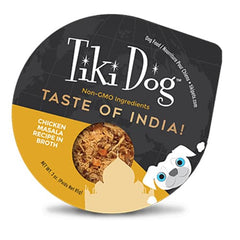 تيكي دوق طعام رطب للكلاب صغيرة الحجم لجميع الاعمار بنكهة دجاج الماسالا الهندي مع المرق 4*85غ | متجر باندا.